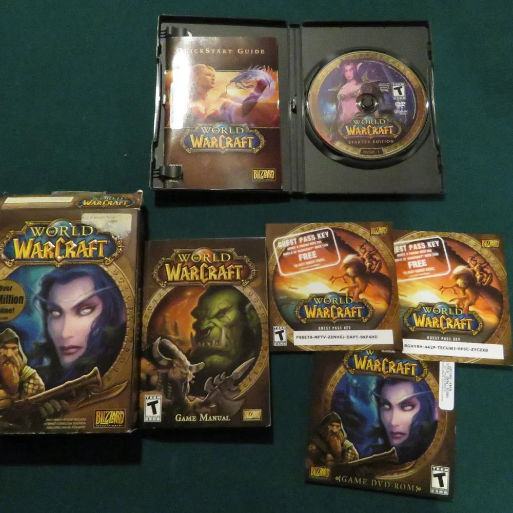 World Of Warcraft Base Game And 3 Expansions